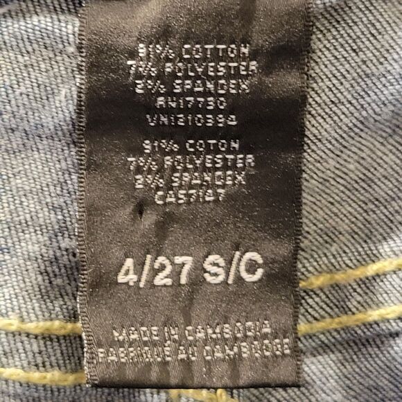 Mossimo Womens Size 4 Blue Solid Skinny Jeggings Jeans - Picture 7 of 11